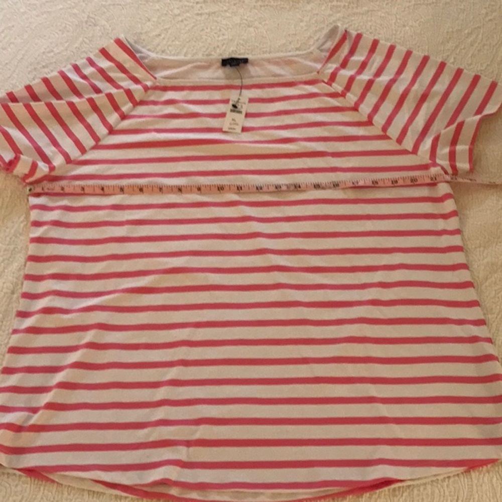Striped Pink and White Women's Top